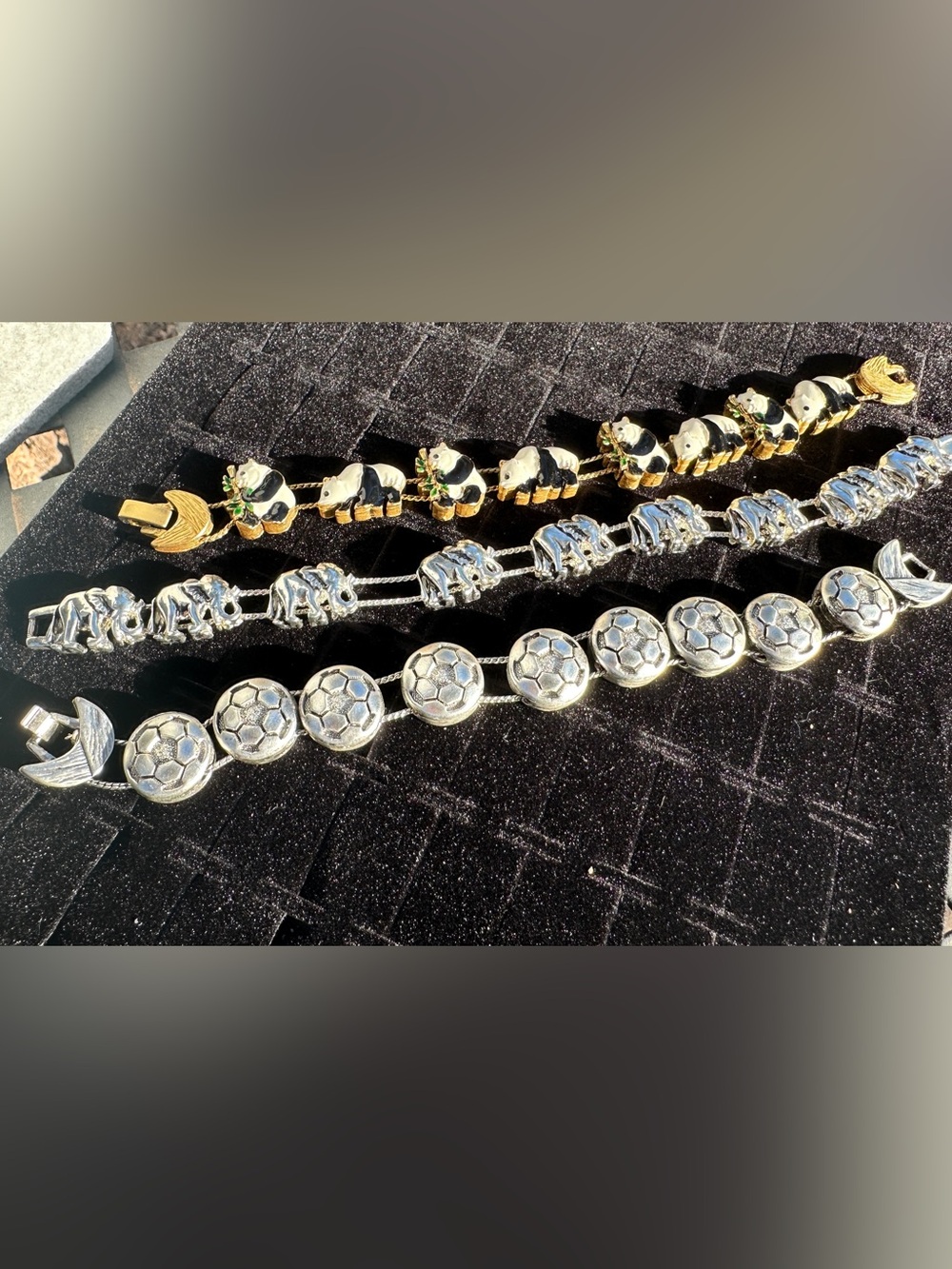 Goldtone and Silvertone Vintage Slider Bracelets - Women's Jewelry